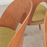 Set of 4 yellow Antonin Suman chairs for Tatra Nabytok 1960