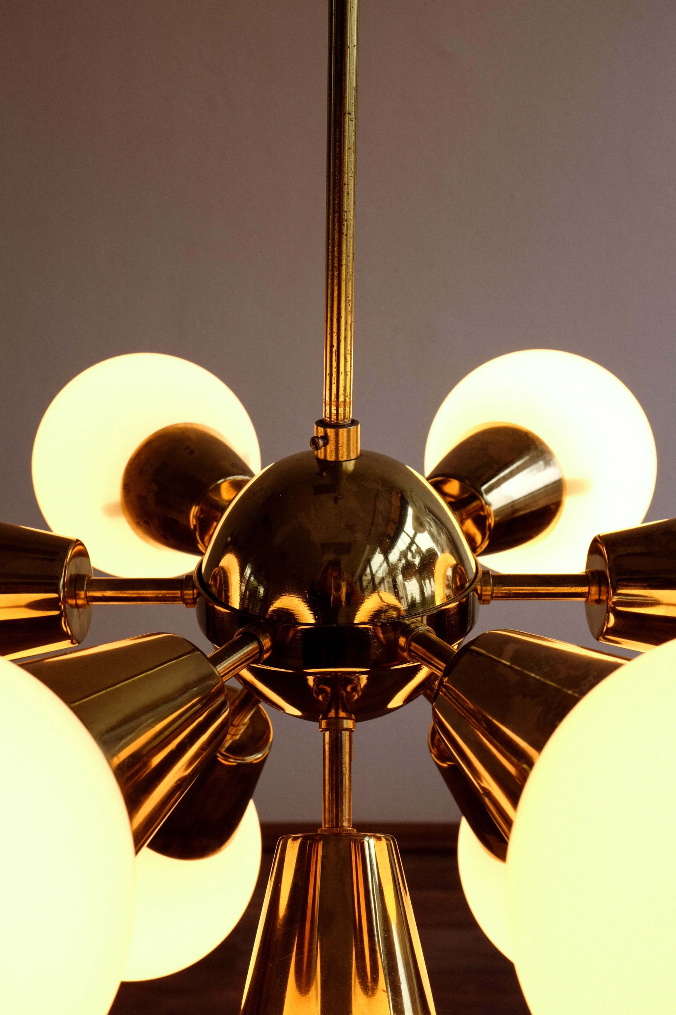 Vintage Czechoslovak Chandelier Sputnik by Kamenicky Senov, 1960s