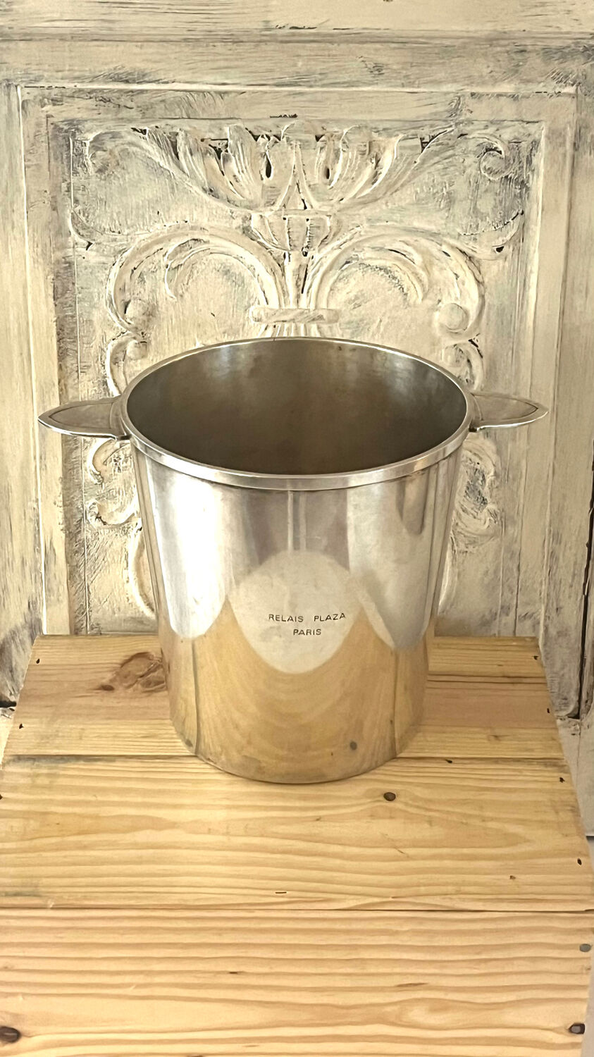 Rare Christofle Silver-Plated Champagne Bucket – Relais Plaza Paris