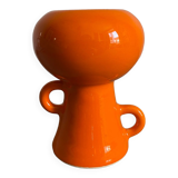 Orange ceramic vase, 1970s