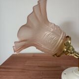 Gold and pink wall light