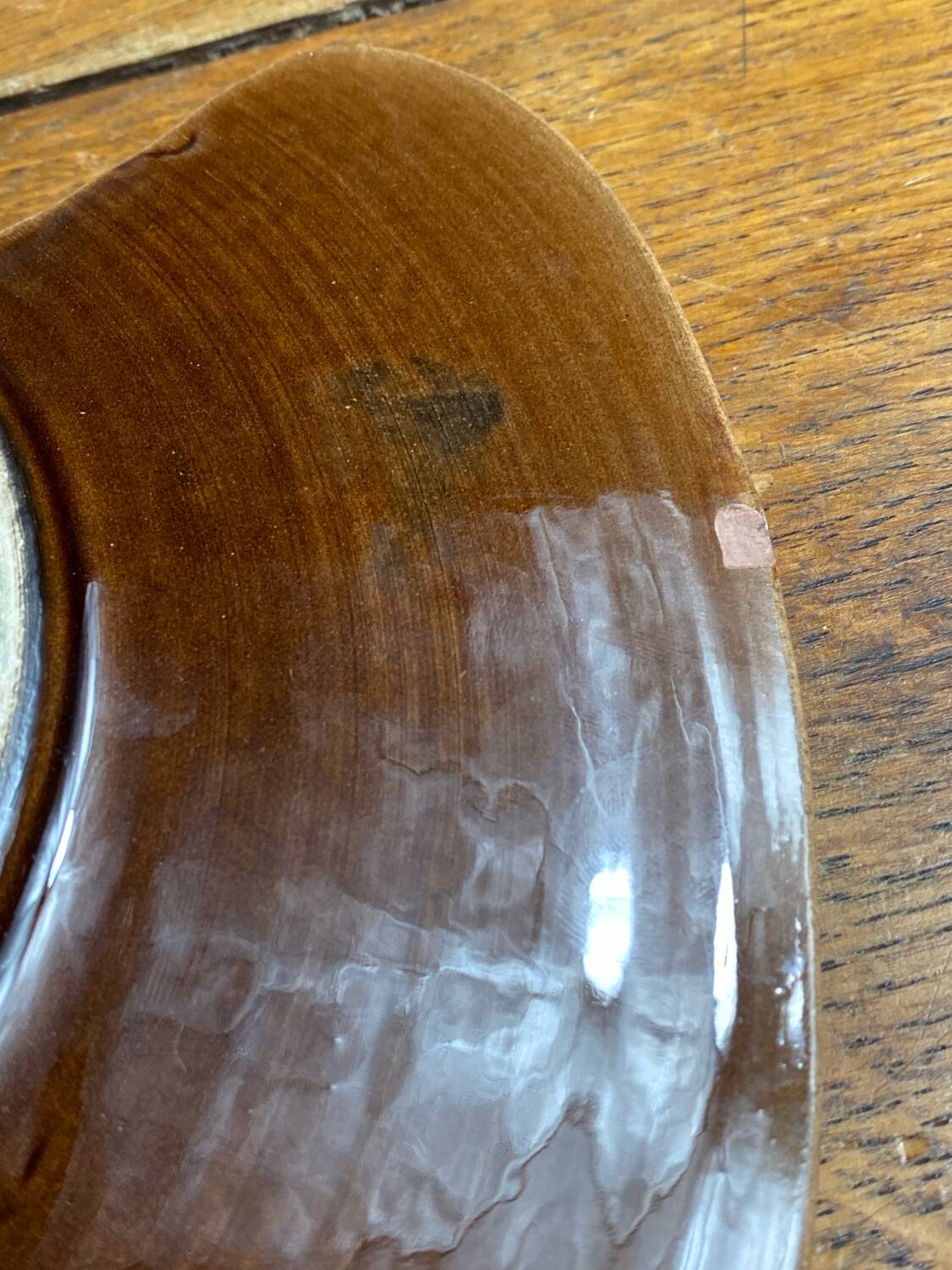 Paint palette-shaped tray, ceramic, Poet Laval