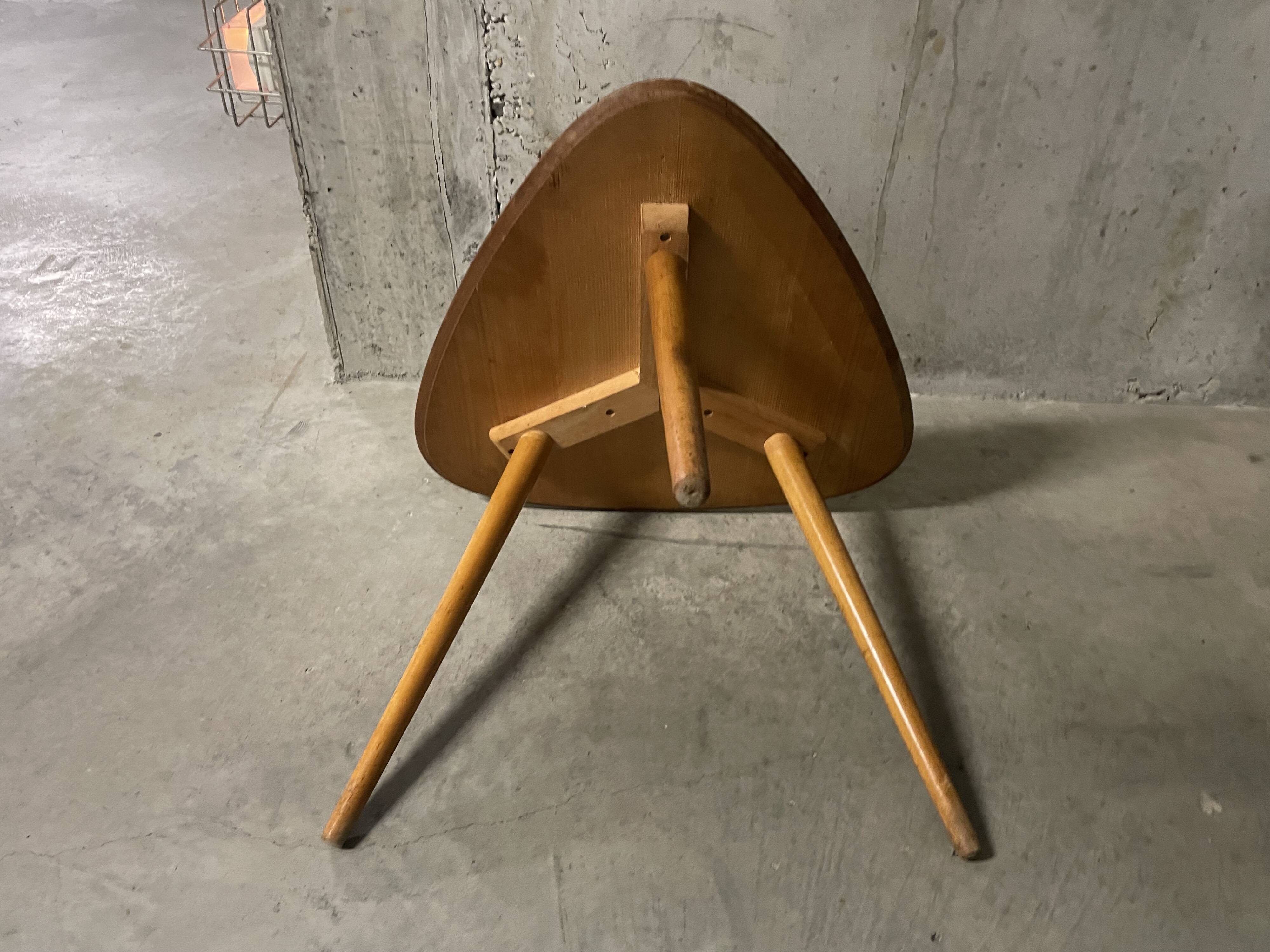 1960s tripod coffee table