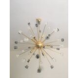Lustre italien en verre de murano années 2000