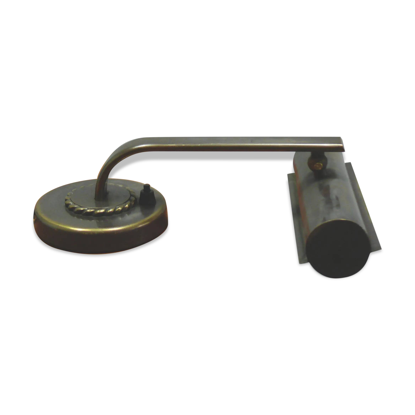 Art Deco brass piano lamp, circa 1930