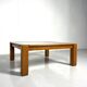 Mid-Century Coffee Table, Wood and Glass, Italy