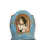 Planter In Early Painted Enamelled XIXth Signed E. Corrier
