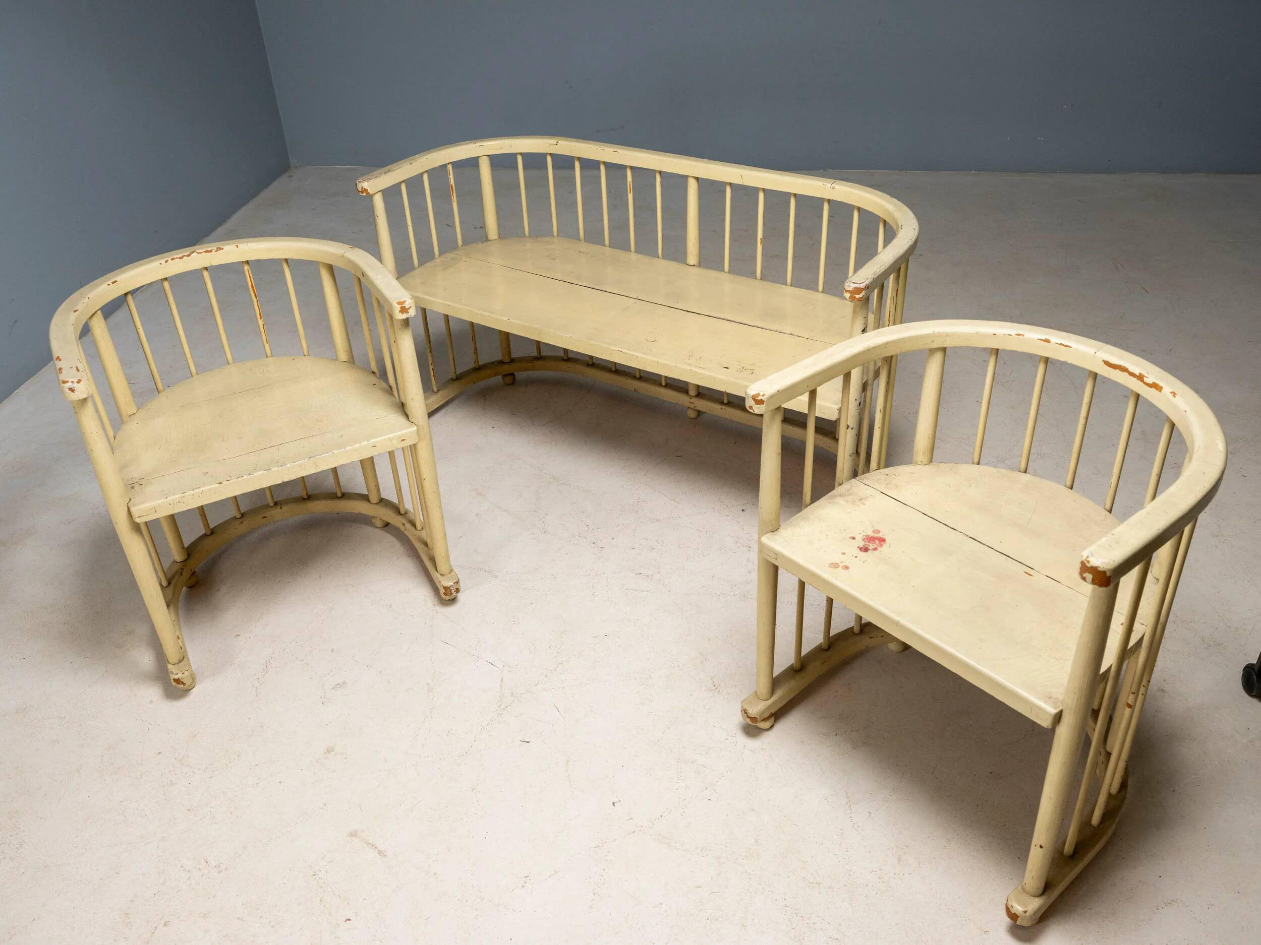 Rare Central European Functionalist seating group, circa 1920s