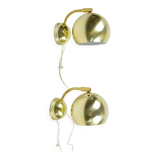 Paire d'appliques, Suède, années 1970