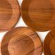 Vintage wooden plates teak