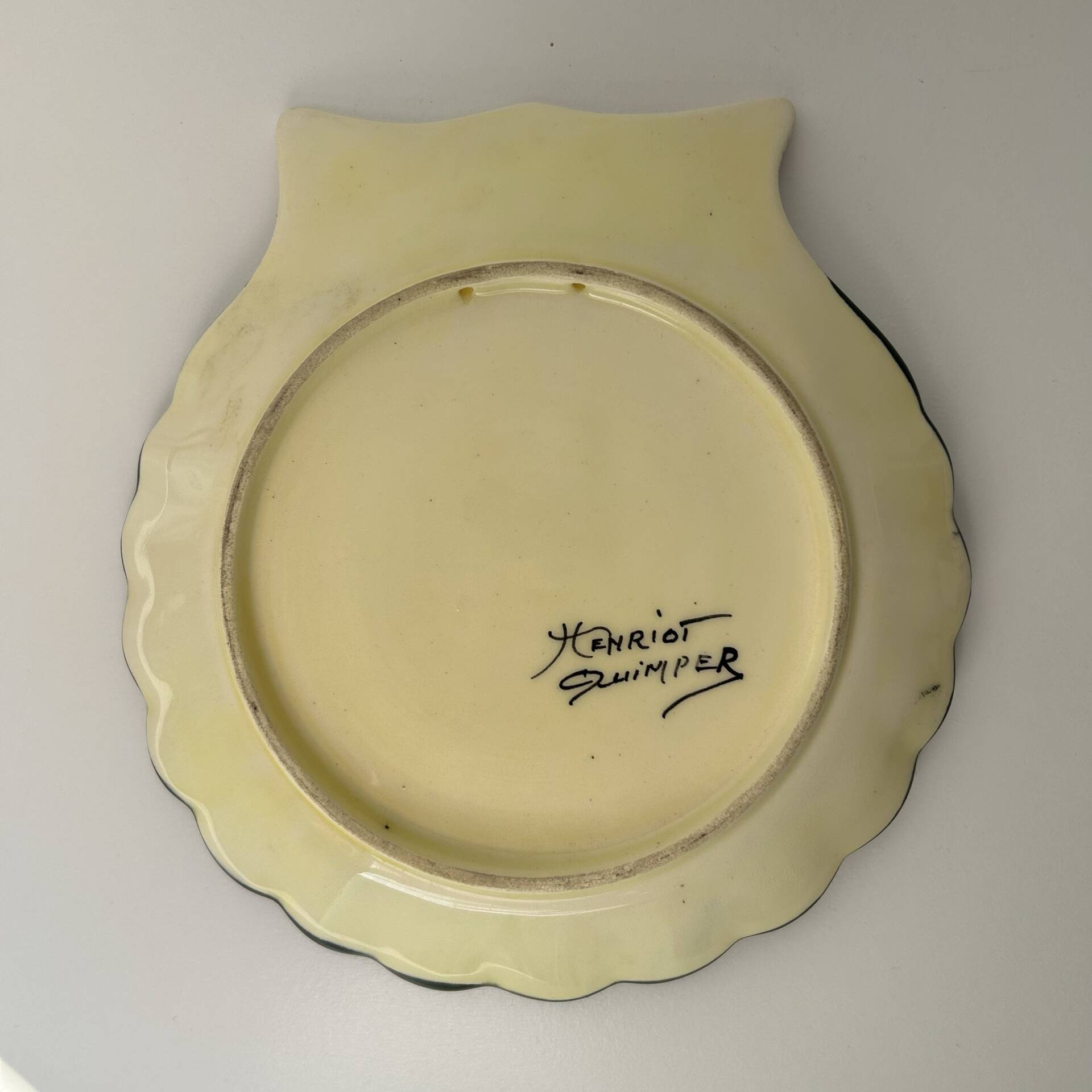 Plat coquillage Henriot Quimper