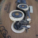 Wooden painting old car country corner 60s