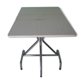 Formica foldable table, chrome feet - 60s