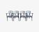 Set of 4 chairs/armchairs