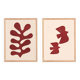Duo de peintures sur papier signées Eawy