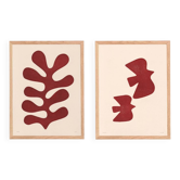 Duo de peintures sur papier signées Eawy