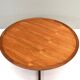 Vintage Dutch round coffee table in teak by Martin Visser for Spectrum, 1960s