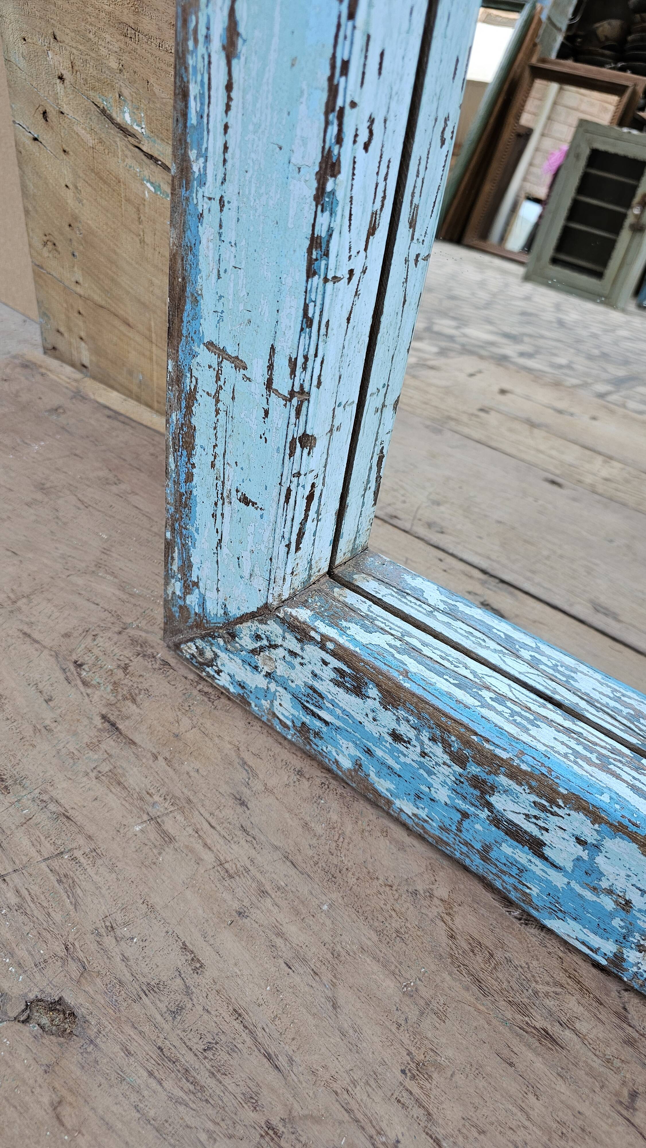 Teak mirror from Burma