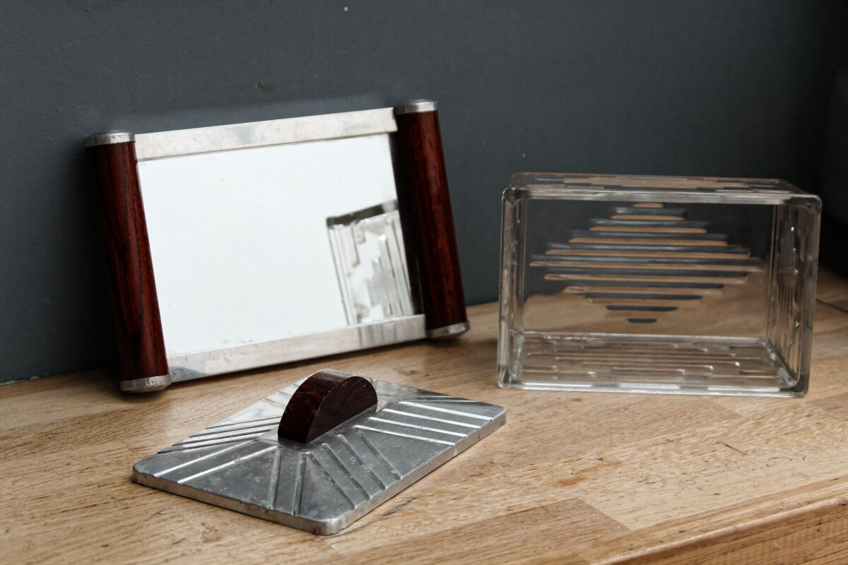 Butter maker and its art deco tray