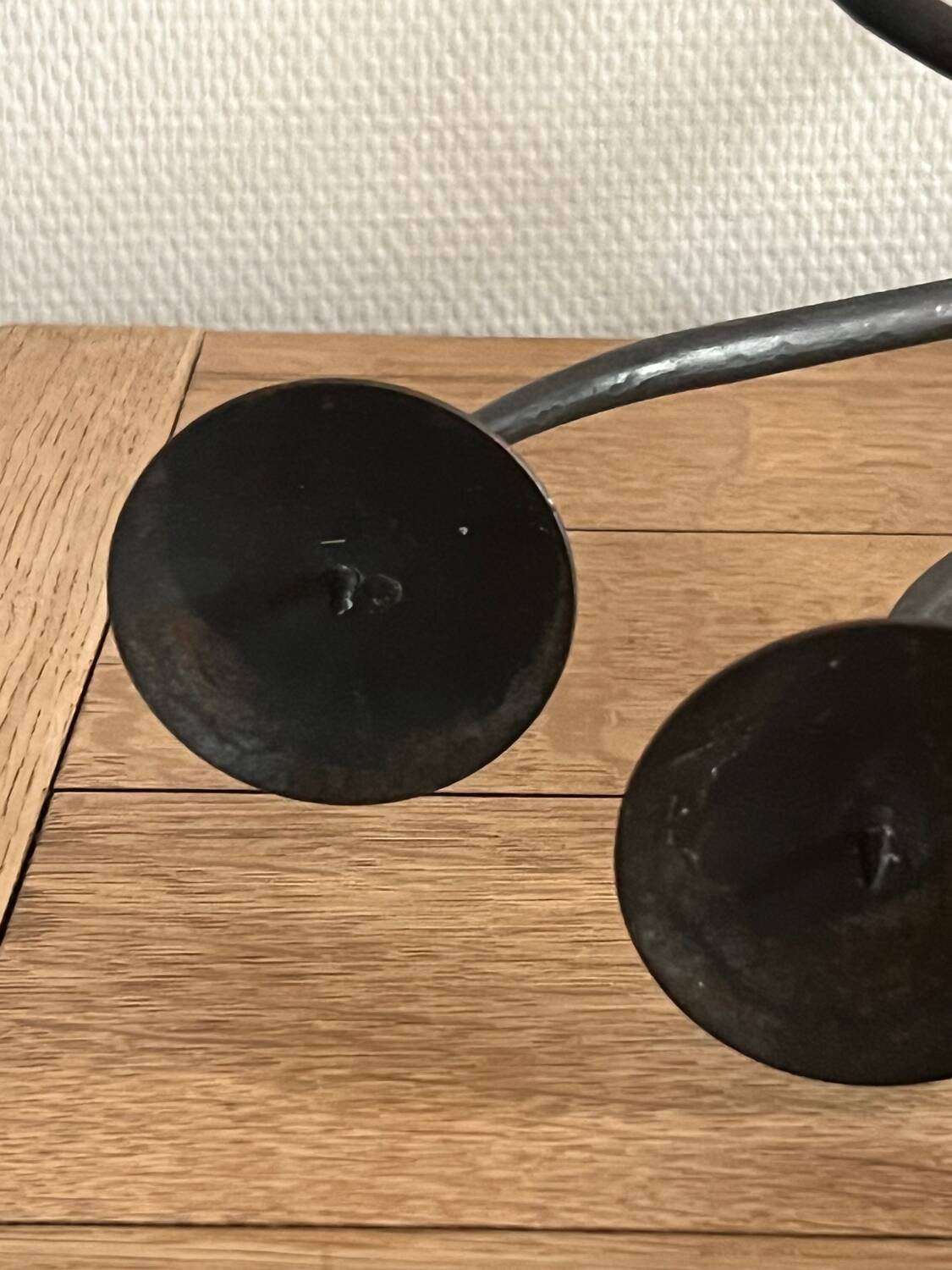 Brutaliser 5-branched mid century wrought iron candlestick – unique piece