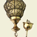 Amber Venetian lantern pendant light