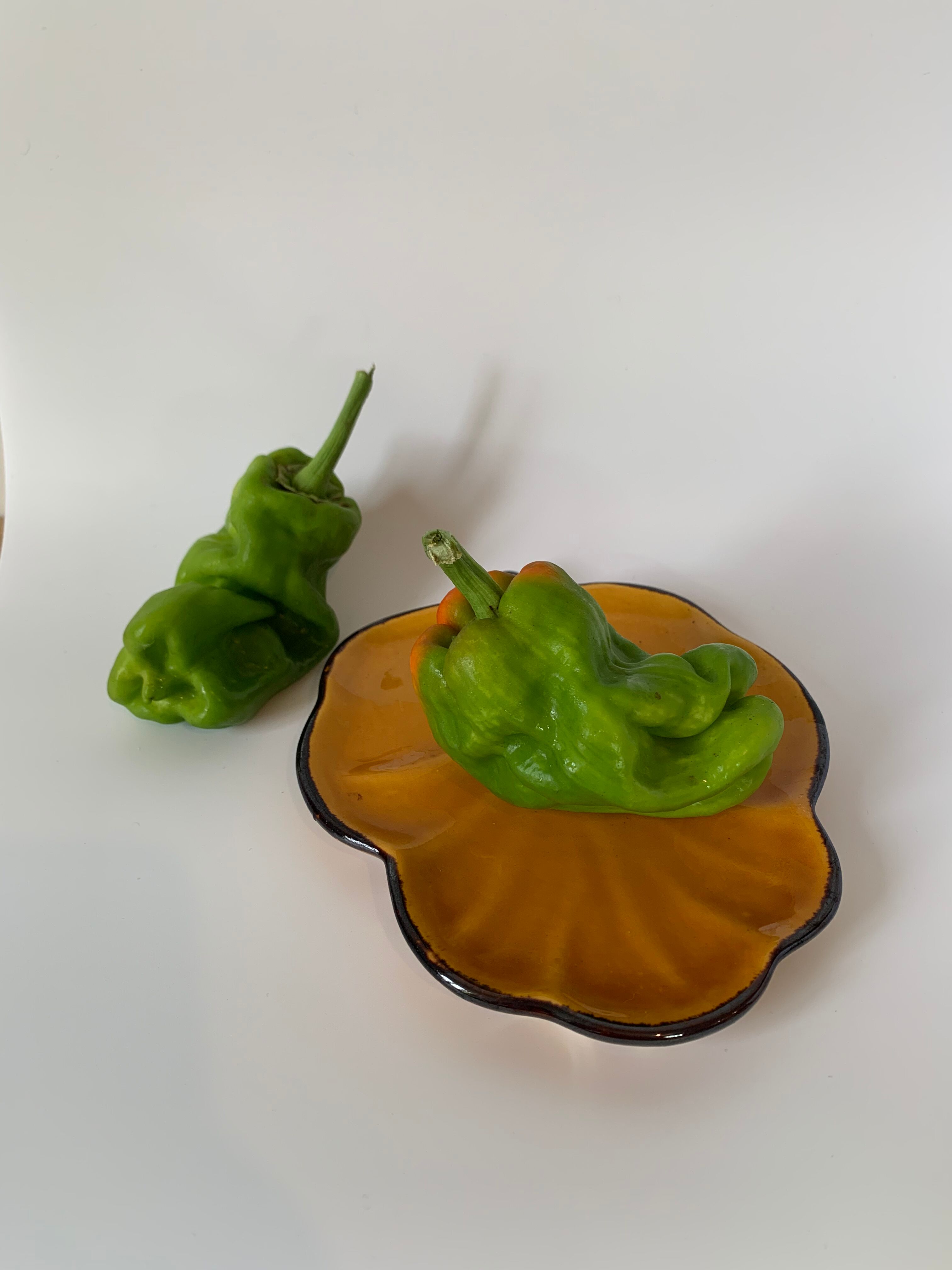Plat en céramique émaillée