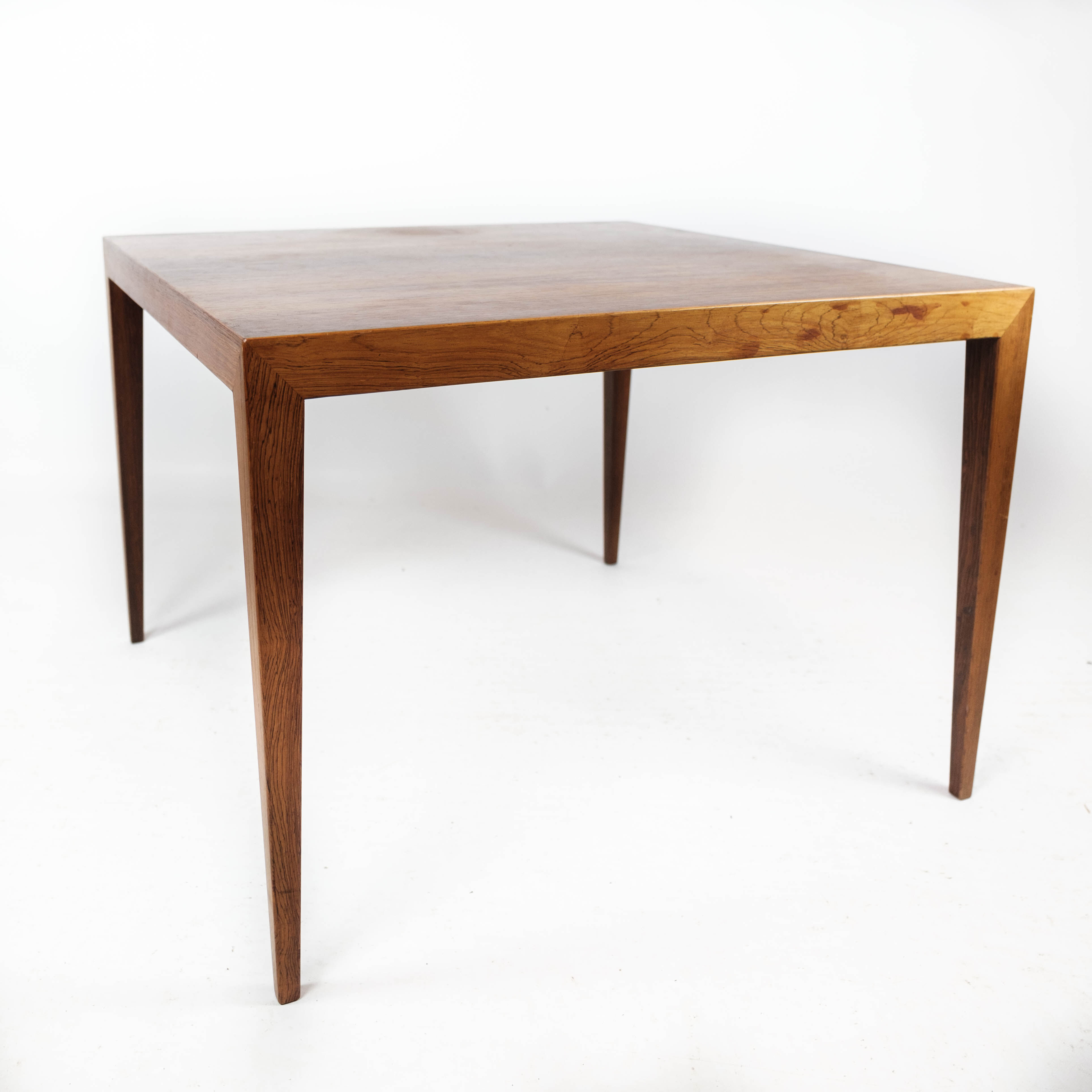 Coffee table in rosewood designed by Severin Hansen for Haslev Furniture, 1960s