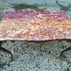 Table basse Louis XV marbre rose