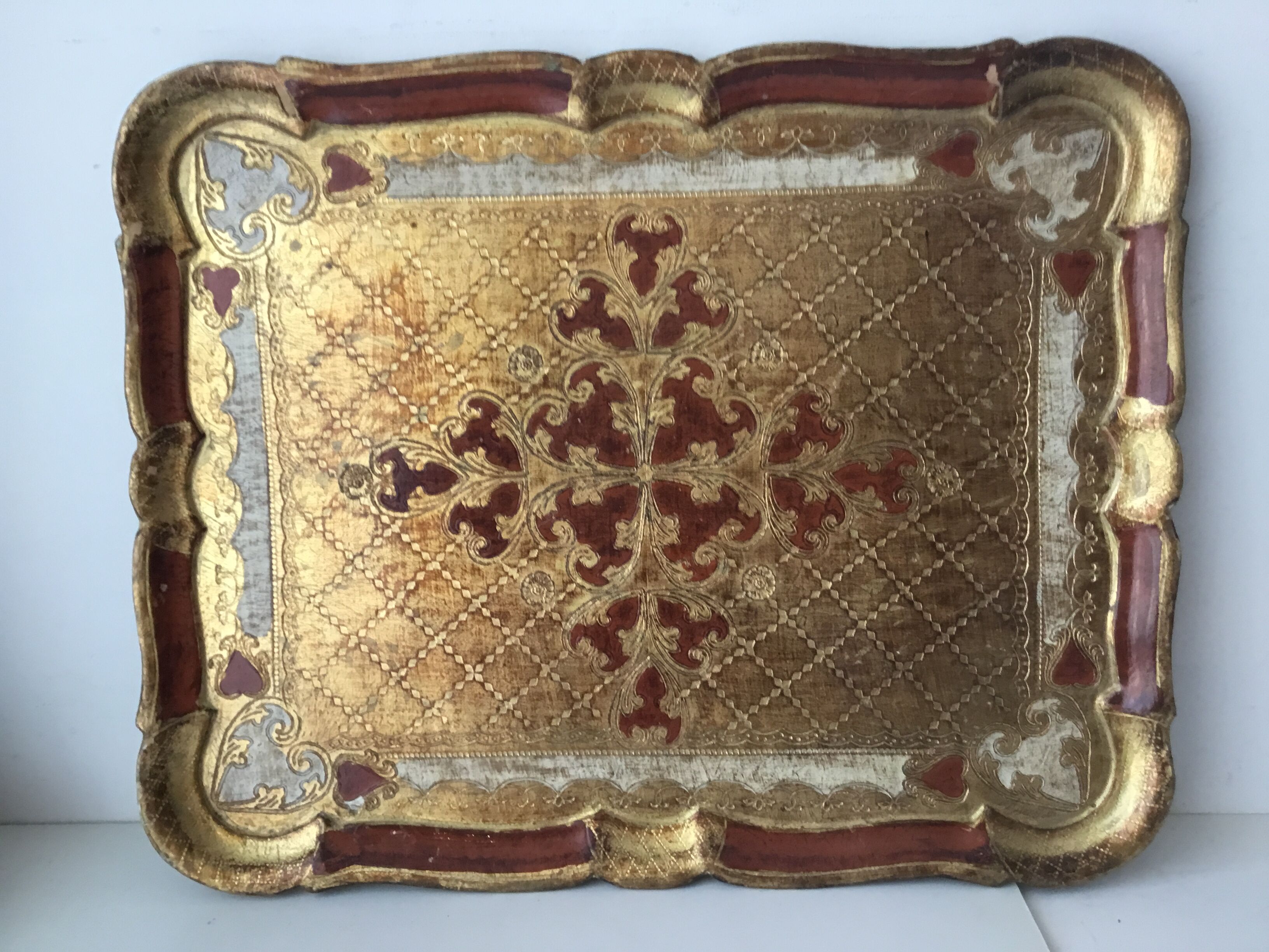 Florentine wooden tray