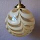 Suspension globe glass from Murano, marbled, brass, 1970s.