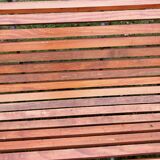 Banc de jardin ancien avec pieds en fonte vintage xxeme