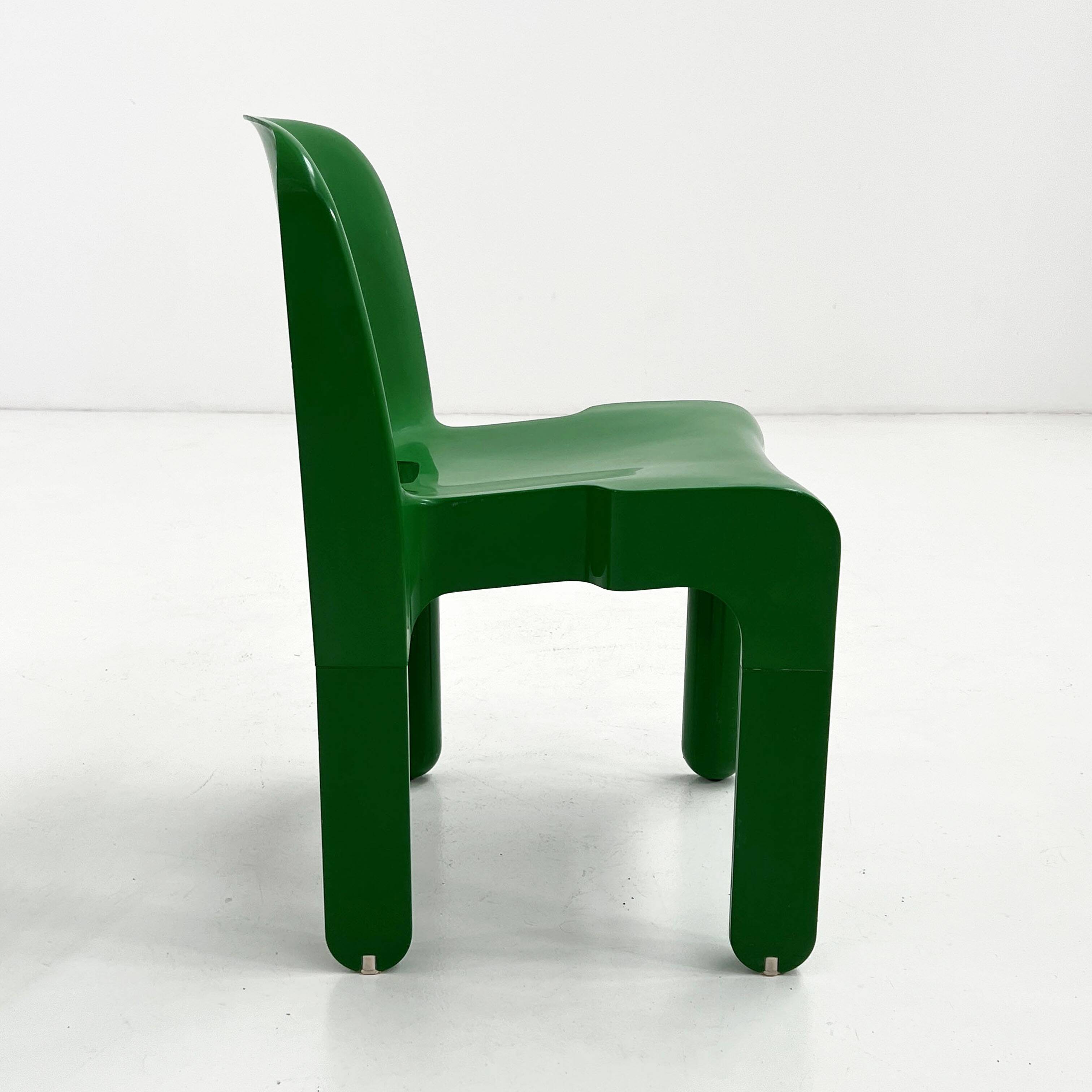 Chaise Universale verte Modèle 4868 par Joe Colombo pour Kartell, 1970