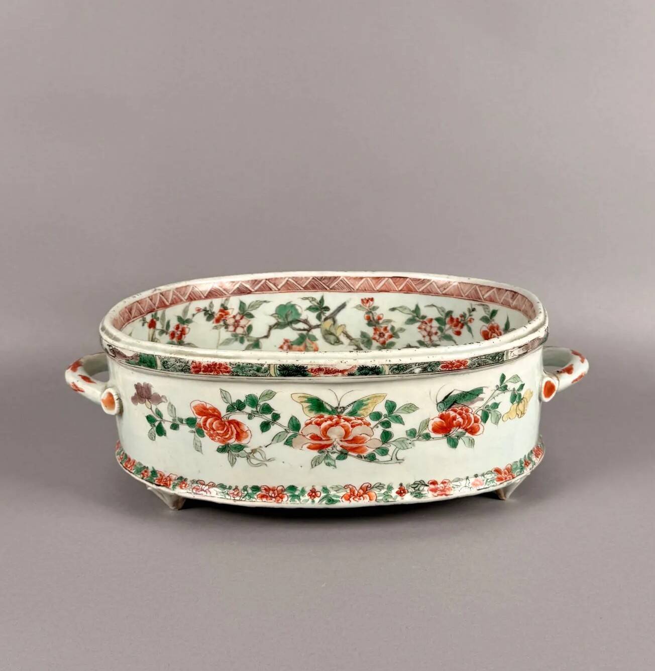 Porcelain gardenware, famille verte, Kangxi period (1662-1722), China
