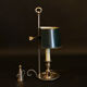 Lampe bouillotte bronze argenté tôle XIXème siècle