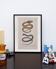 Lithographie gravure serpents vintage - 1850