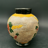 Vase ball signed J. Massier Jérome Vallauris vintage floral decoration