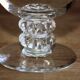Series of 6 Lalique crystal wine glasses model Vougeot