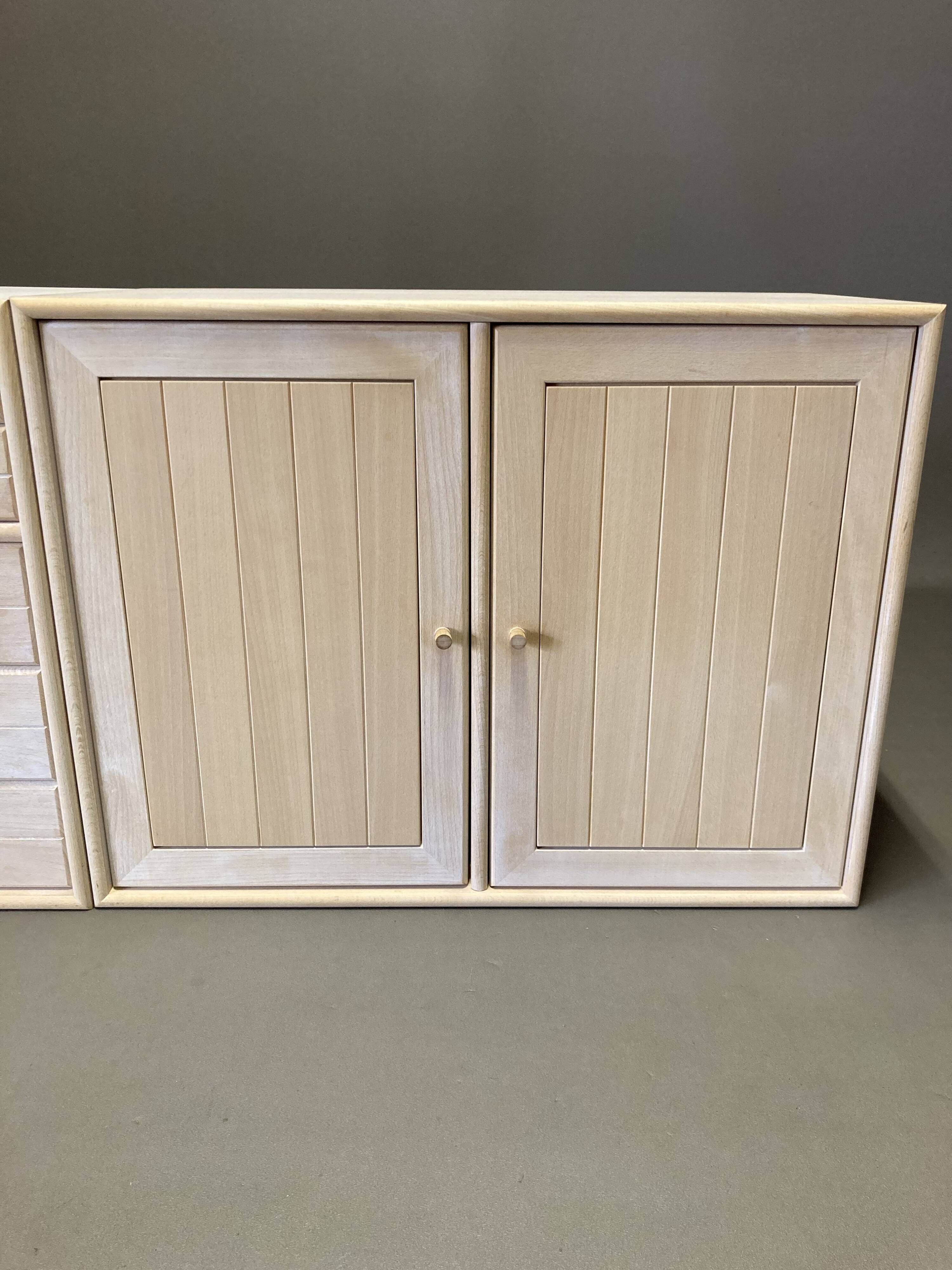 Modular solid beech sideboard "Ditlev Karsten" Scandinavian design.