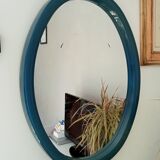 Oval mirror 70s - 78x58cm