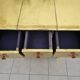 Handcrafted commode fully dressed in brass, original piece and