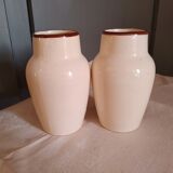 Paire de vases anciens Estampillés LONGCHAMPS - 15 cm