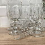 Set of 6 Luminarc Lance red wine glasses