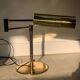 Koch and Lowe style brass articulated desk lamp