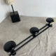 Vintage metal wall coat rack