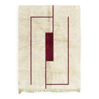 Tapis en laine marocain fait main traditionnelle 250cmx150cm