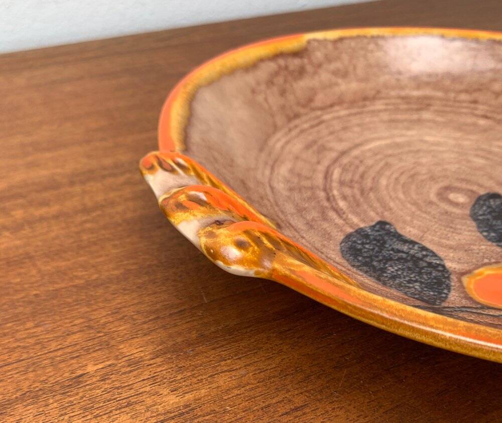 Corbeille à fruits en céramique allemande vintage de Zeller Keramik