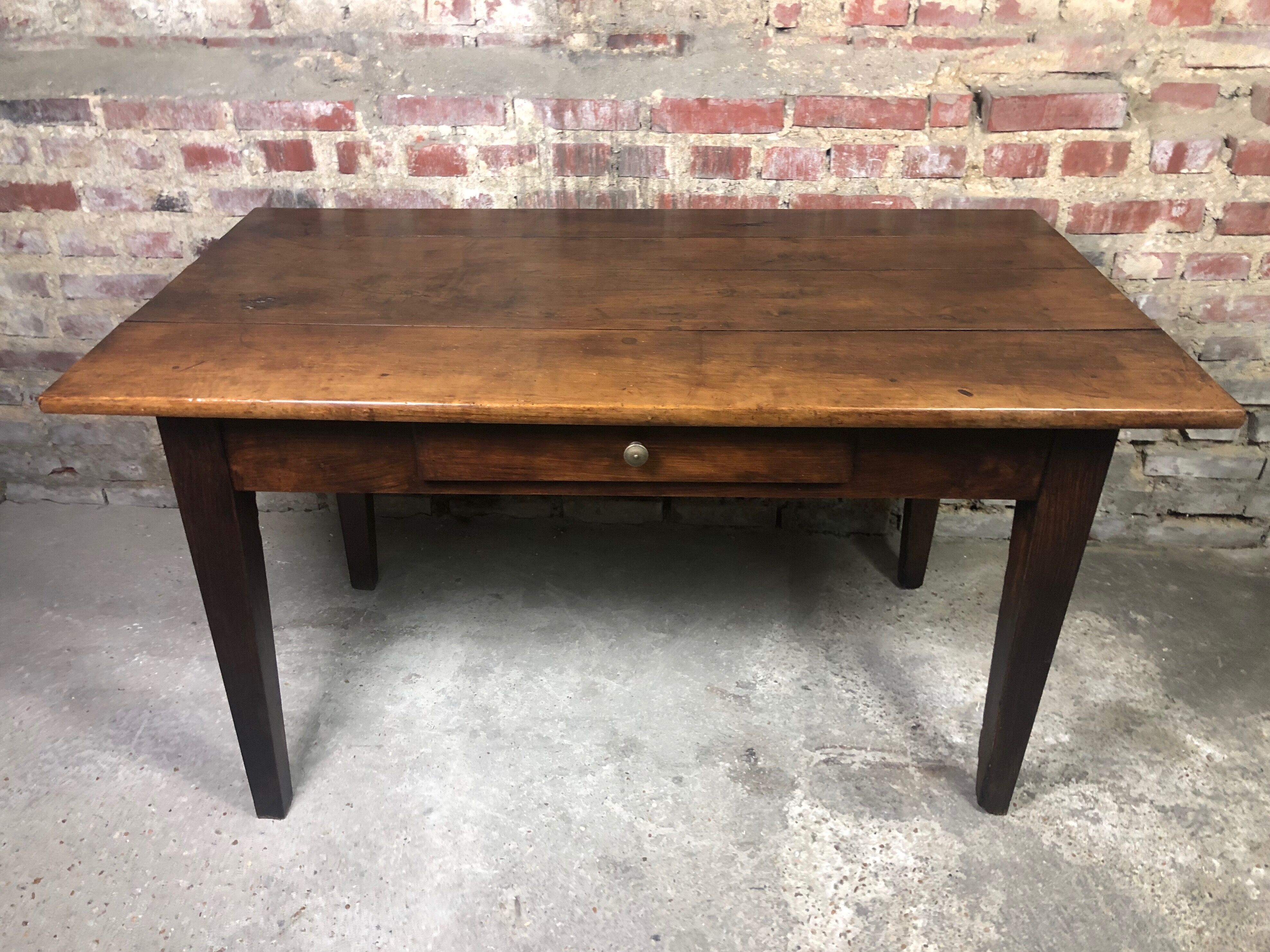 Farm table / walnut office late nineteenth century