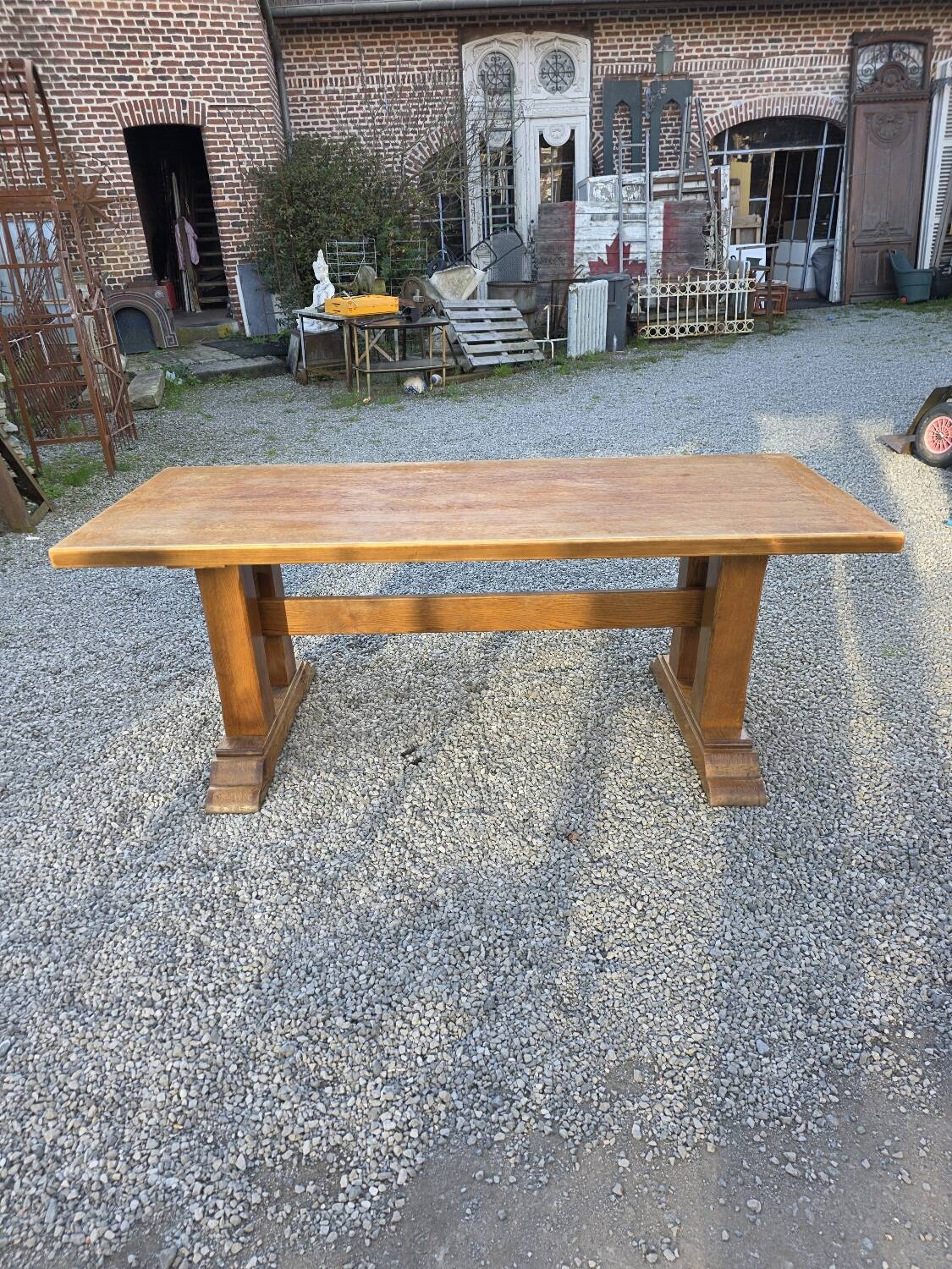 Oak farmhouse table