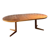 Table à manger ronde extensible en teck - Danemark, 1960