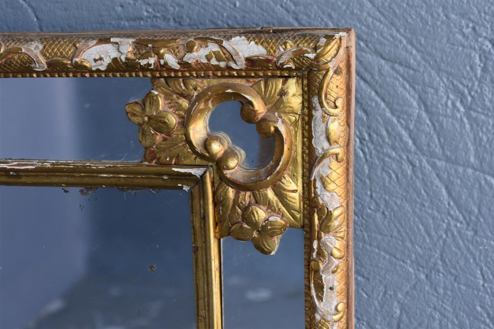 Parecloses time mirror nineteenth wooden Golden 55x55cm